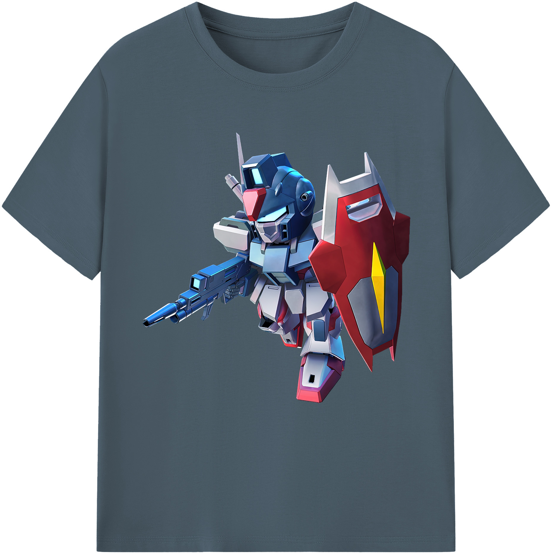 （画像用） 機動戦士ガンダム Mobile Suit Gundam 綿100％半袖Tシャツ（フロントプリント）